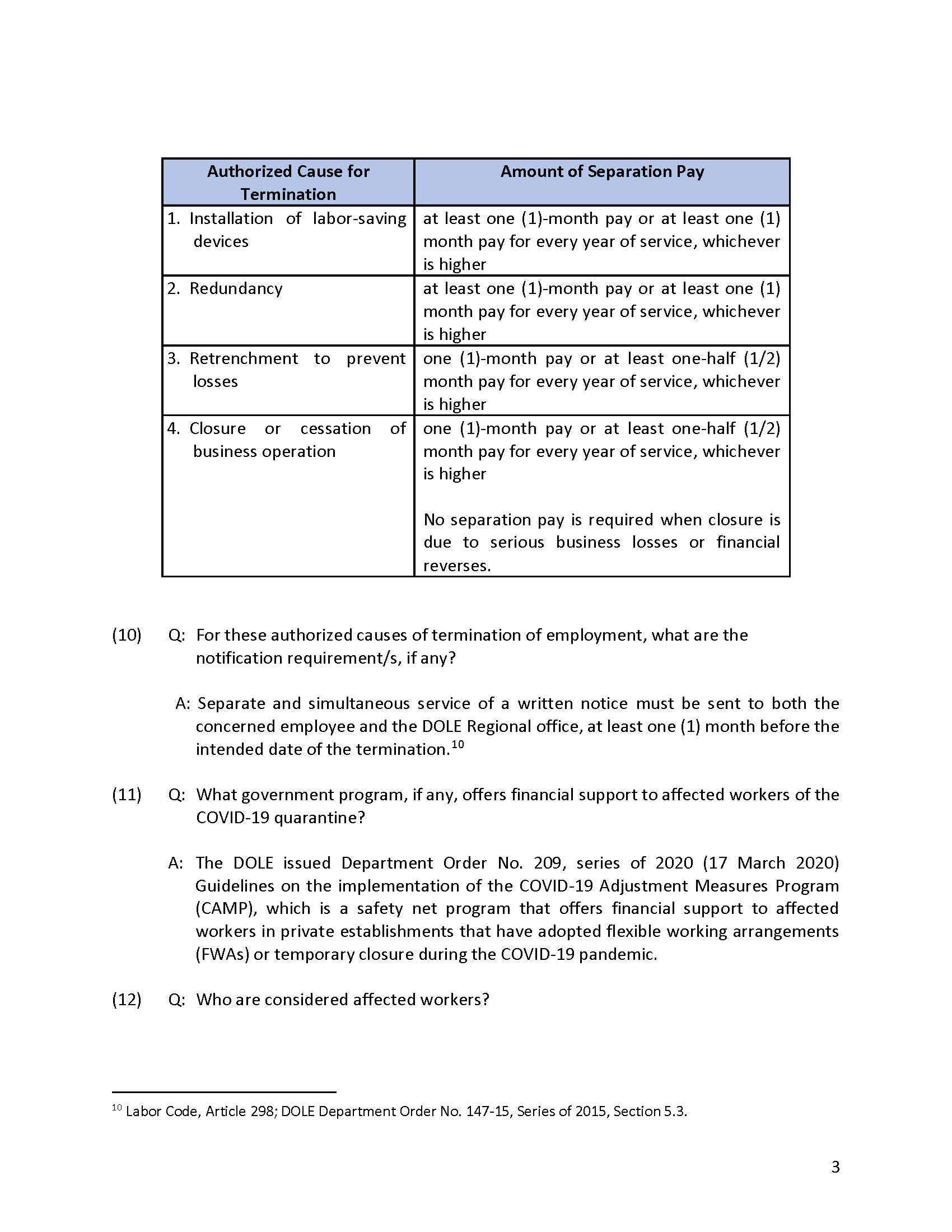 Employer Options amid Quarantine FAQ by Atty. Elmar Galacio 1 Page 03