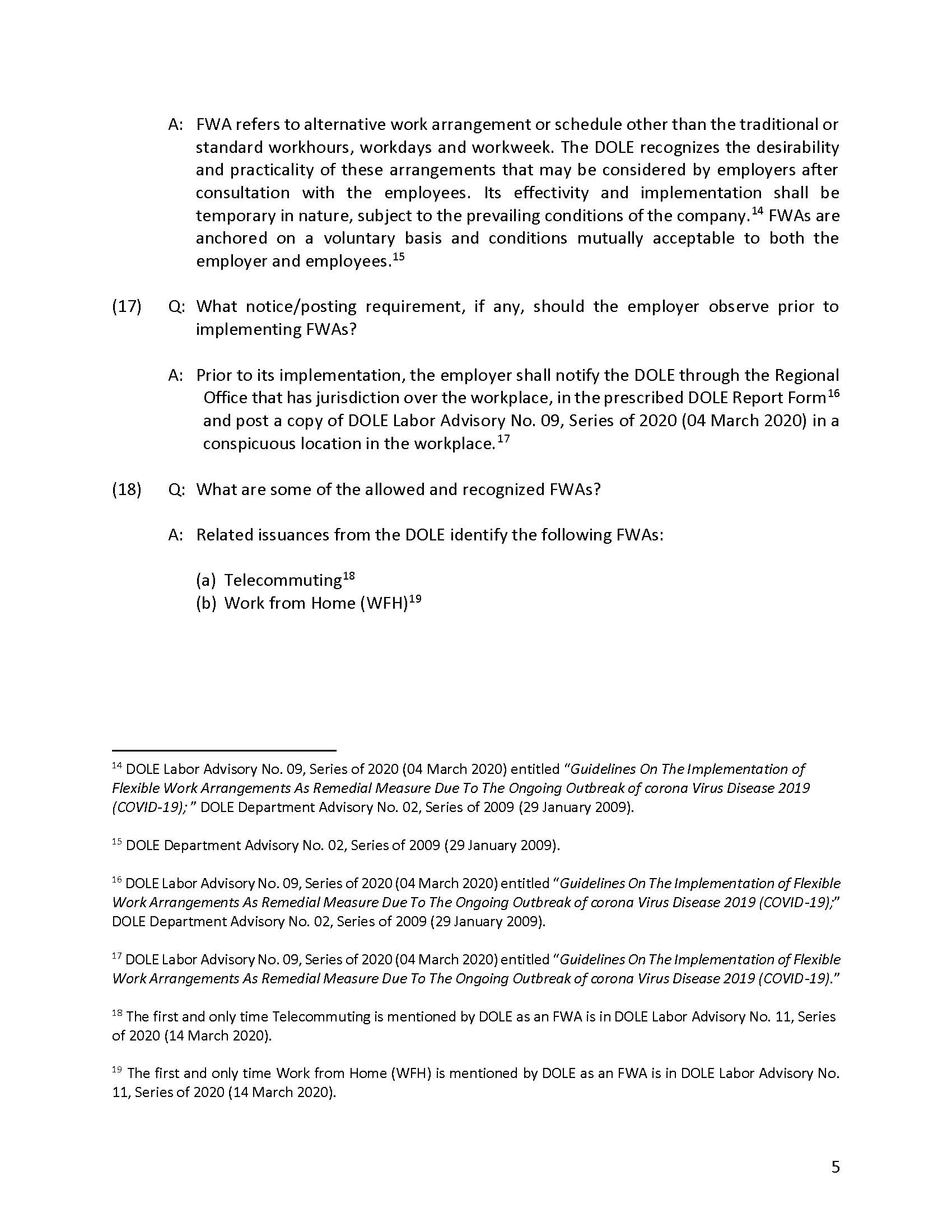 Employer Options amid Quarantine FAQ by Atty. Elmar Galacio 1 Page 05